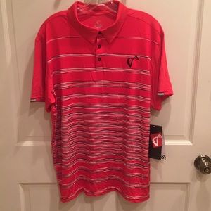 New Athletic DNA Polo Shirt DriFit Tennis Golf Red